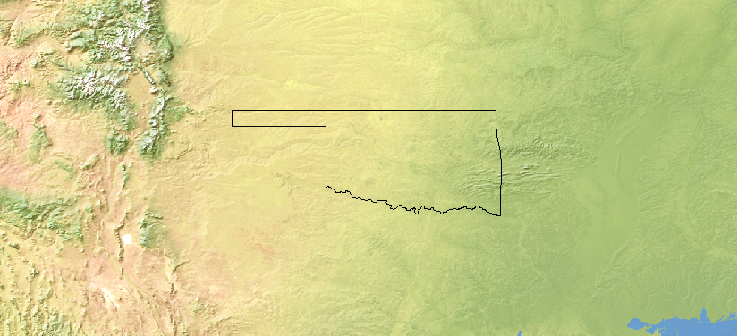 Oklahoma Outline Map