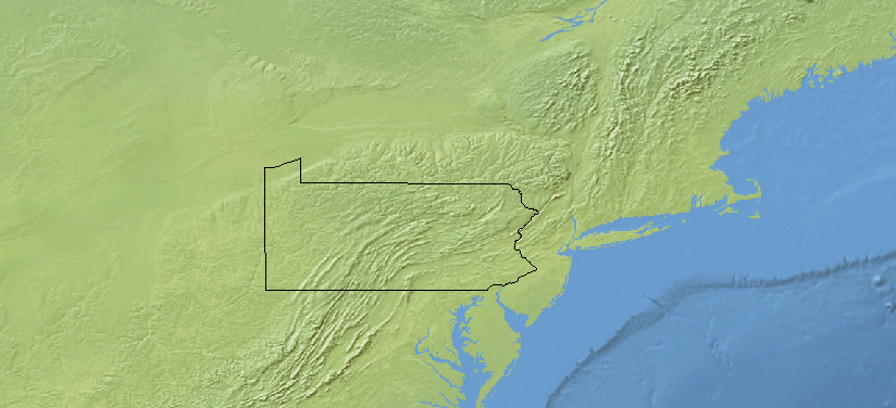 Pennsylvania Outline Map