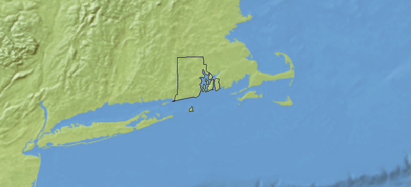 Rhode Island Outline Map