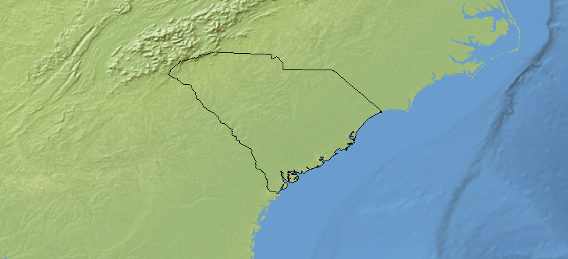 South Carolina Outline Map