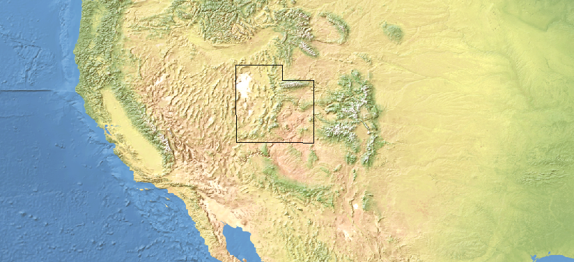 Utah Outline Map