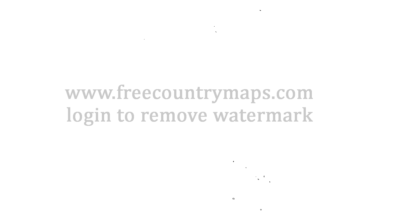 Cook Islands Outline Map : Mercator