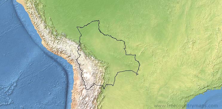 Bolivia Map Outline