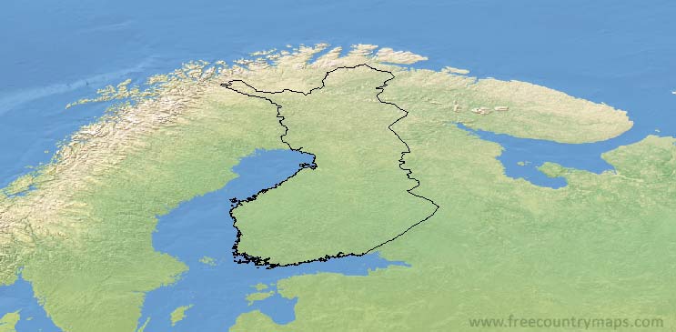 Finland Map Outline