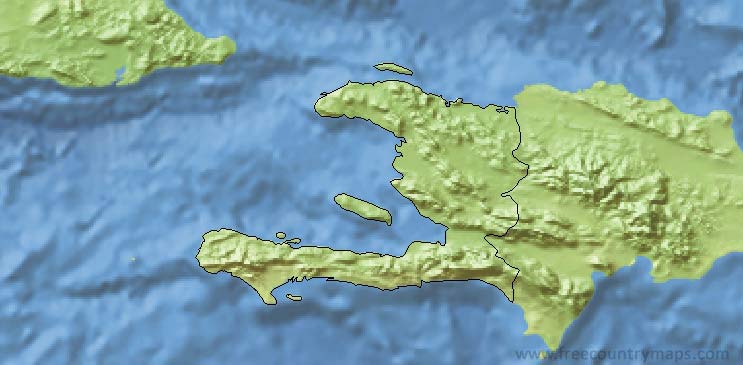 Haiti Map Outline