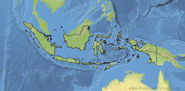 Indonesia Map Outline