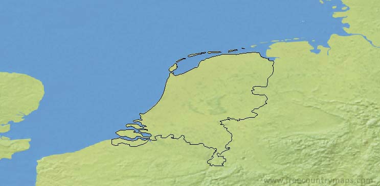 Netherlands Map Outline