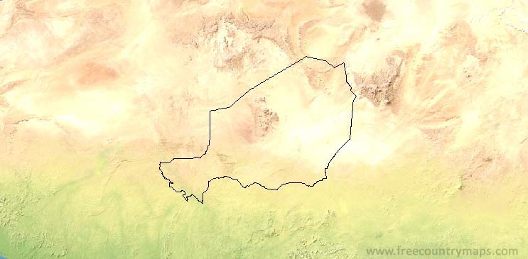 Niger Map Outline