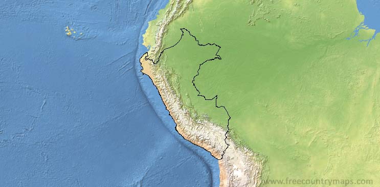 Peru Map Outline