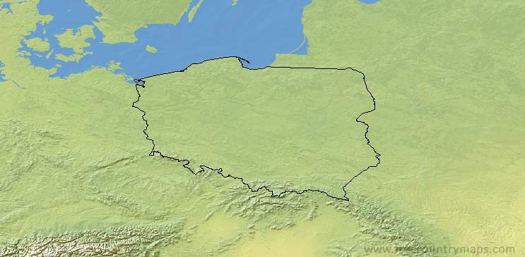 Poland Map Outline