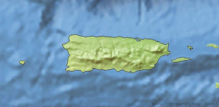 Outline Maps Of Puerto Rico Vector And Gif Map For Youtube