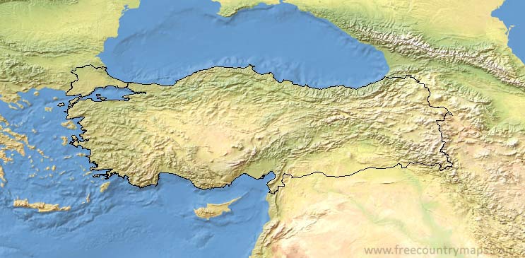 Turkey Map Outline