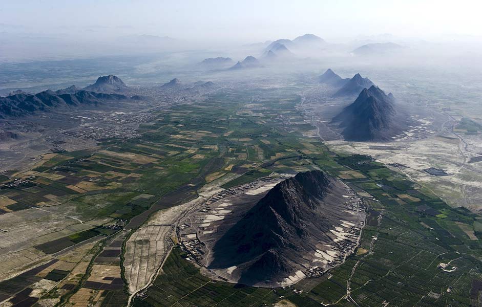 Sky Aerial-View Landscape Afghanistan