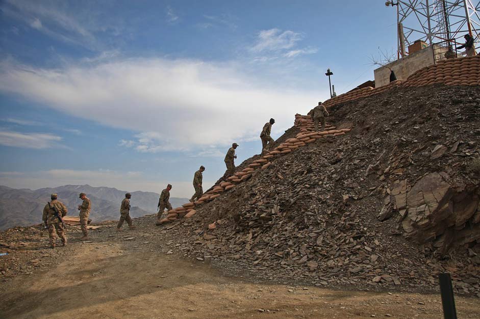 Walking Stairs Soldiers Afghanistan