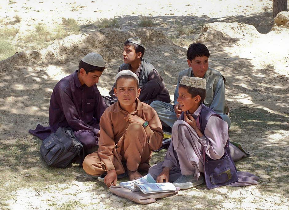 Afghanistan Bamozai Schoolboys Boys