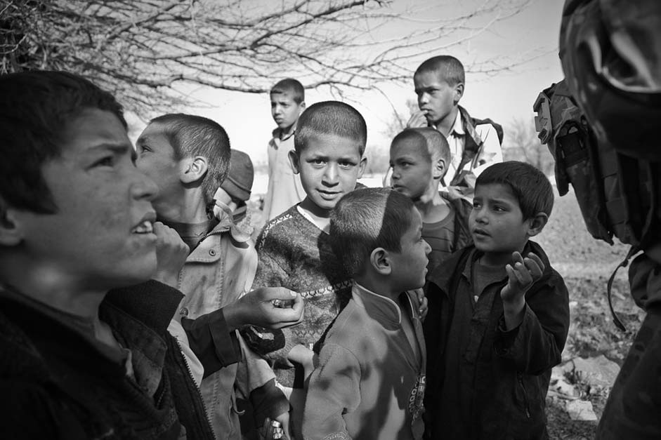 Boys Curious Afghanistan Children