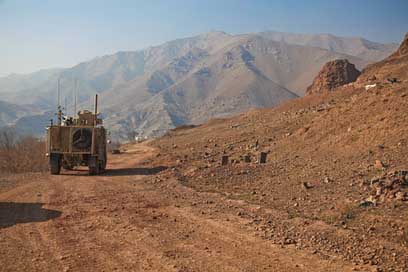 Afghanistan Mountains Deployment Humvee Picture
