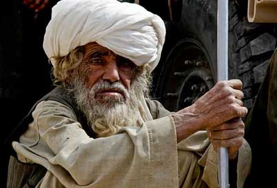 Afghanistan Weathered Old Man Picture