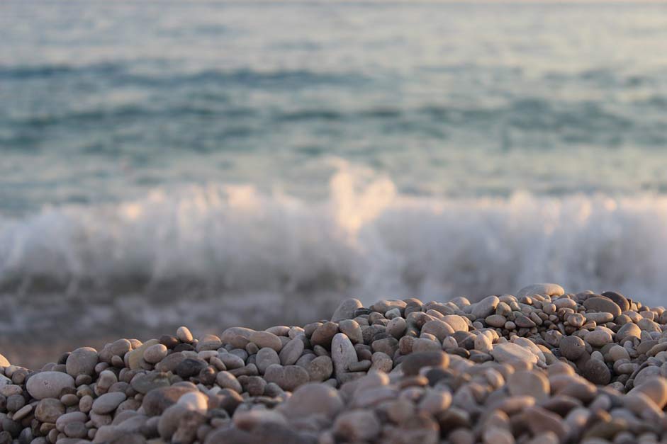 Beach Stones Albania Dhermi