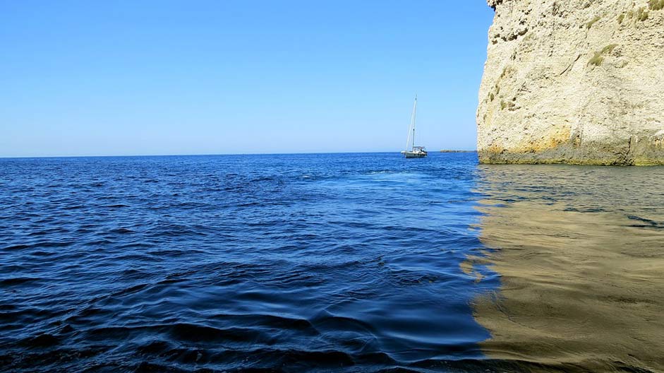 Ship The-Mediterranean-Sea Color-Blue Ionian-Sea