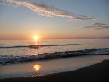 Sunset Albania Beach Sea Picture