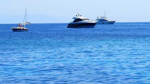 Ionian-Sea Ship The-Mediterranean-Sea Color-Blue Picture