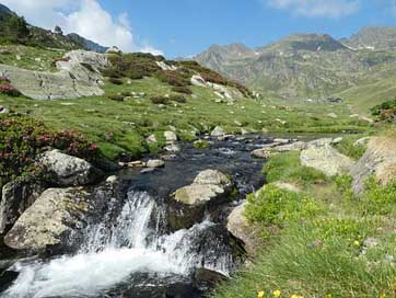 River  Andorra Mountain Picture