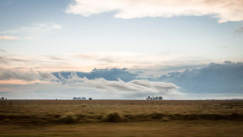 Argentina Field Sky Clouds