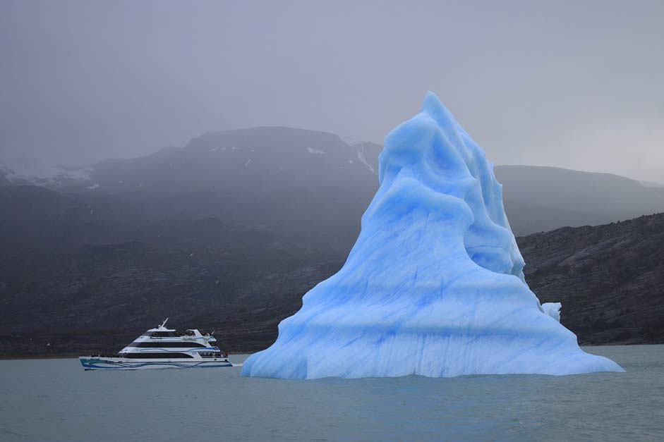 Boat Blue Glacier Ice