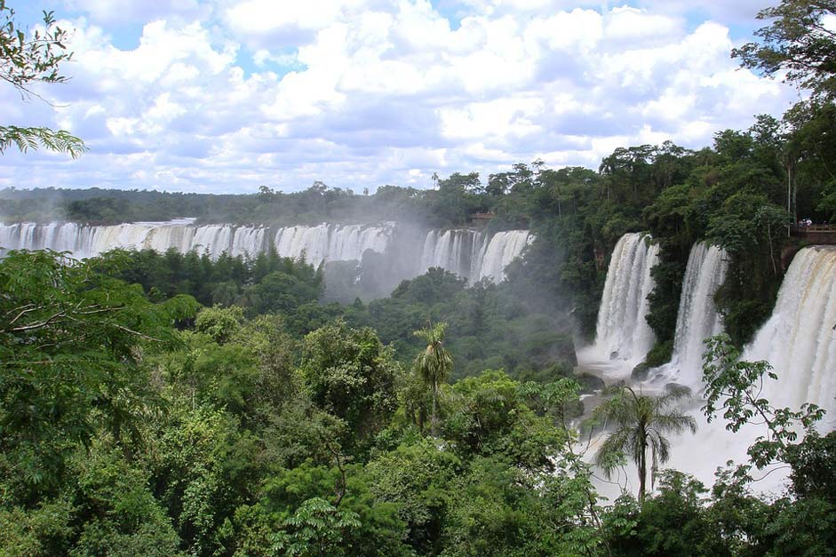 Nature Waterfall Brazil Iguassu