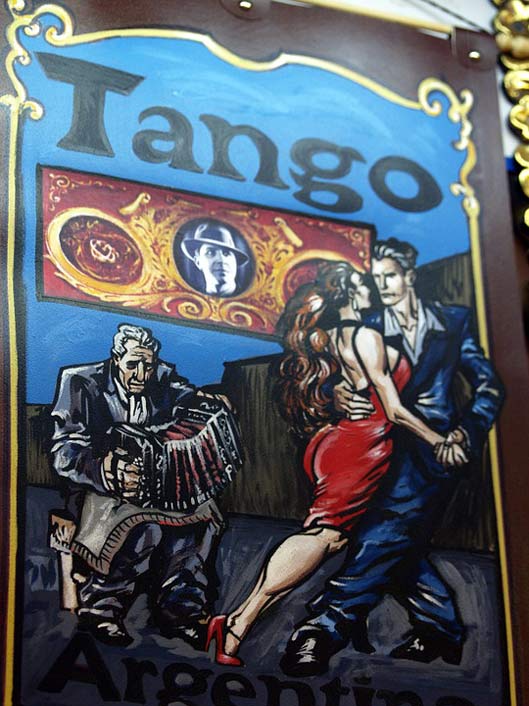 Tango Advertisement Argentina Painted