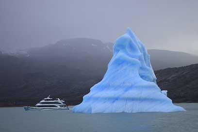 Ice Boat Blue Glacier Picture