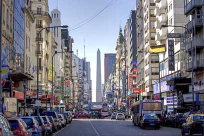 Buenos-Aires Corrientes-Avenue Obelisk Argentina Picture