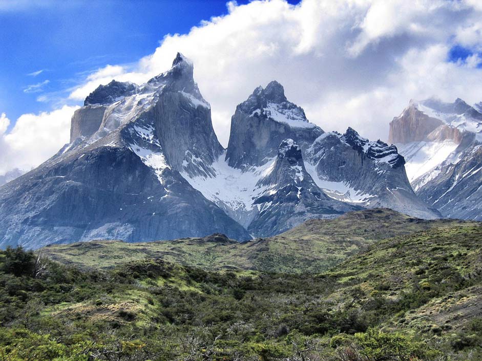 Patagonia Mountains South-America Torres-Del-Paine