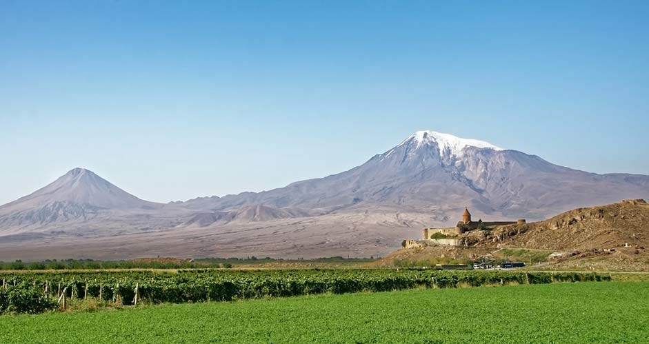 Landscape Ararat The-Monastery-Of-Khor-Virap Armenia