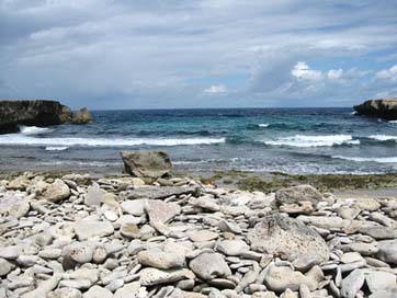 Stones Aruba Clouds Sea Picture