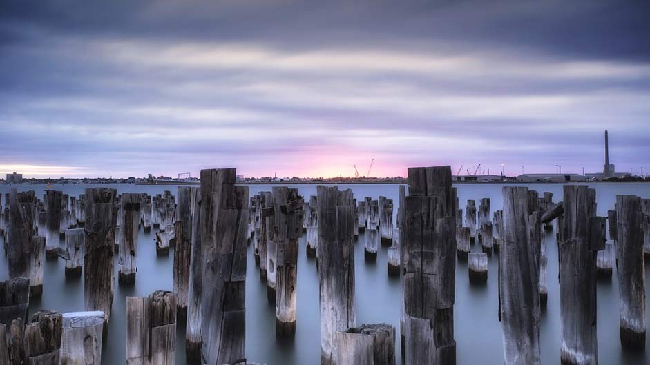 Sky Water Sunset Pier