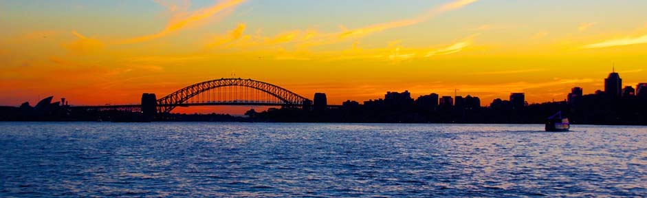 Bridge Sydney-Harbor Landscape Sunset