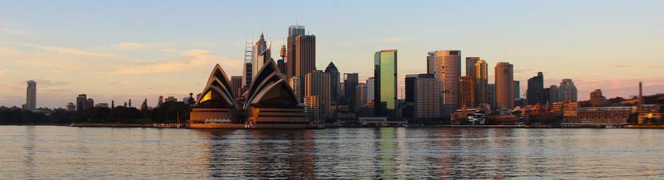 Sunset City Harbor Sydney-Opera-House