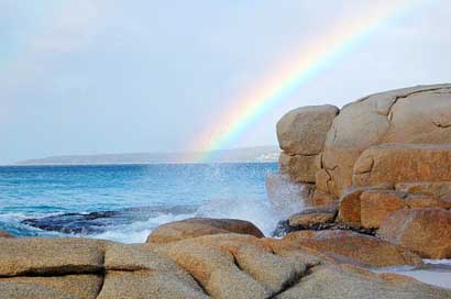 Beach Rainbow Ocean Australia Picture