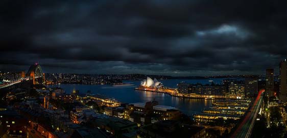 Sydney Night Panorama Australia Picture