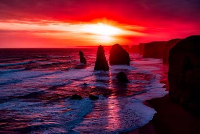 Twelve-Apostles Stones Rocks Australia Picture