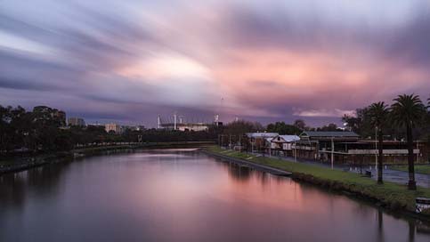 Sunset River Yarra Melbourne Picture