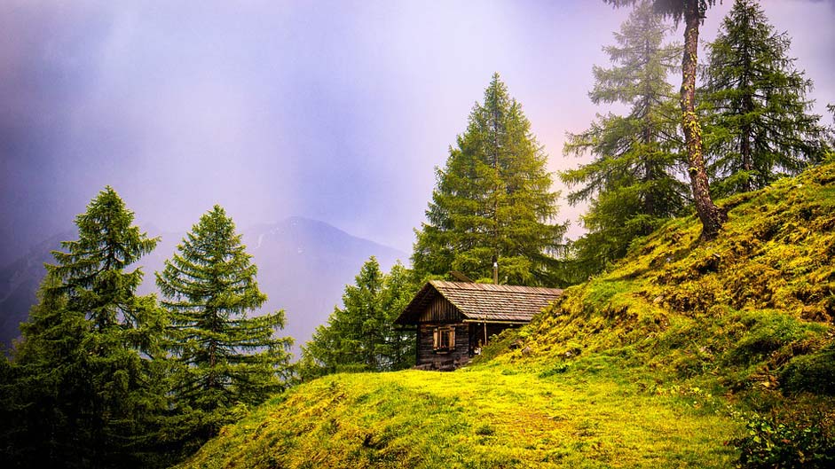 Lonely Hut-Hike Hiking Alpine-Hut