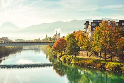Autumn Villach Austria City Picture