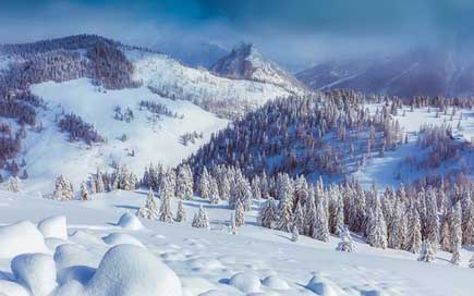 Austria Snow Valley Mountains Picture