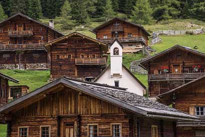 Houses Austria Tyrol Wood Picture