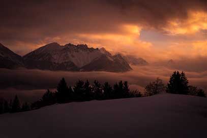 Landscape Mountains Winter Wintry Picture