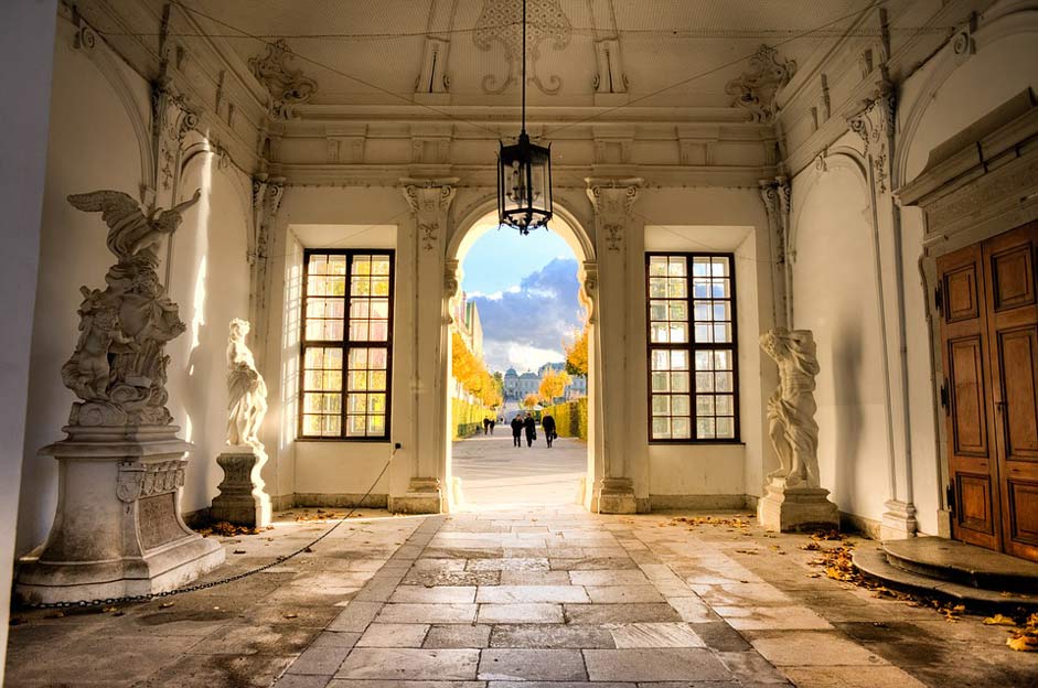 Romantic Entry Belvedere Vienna
