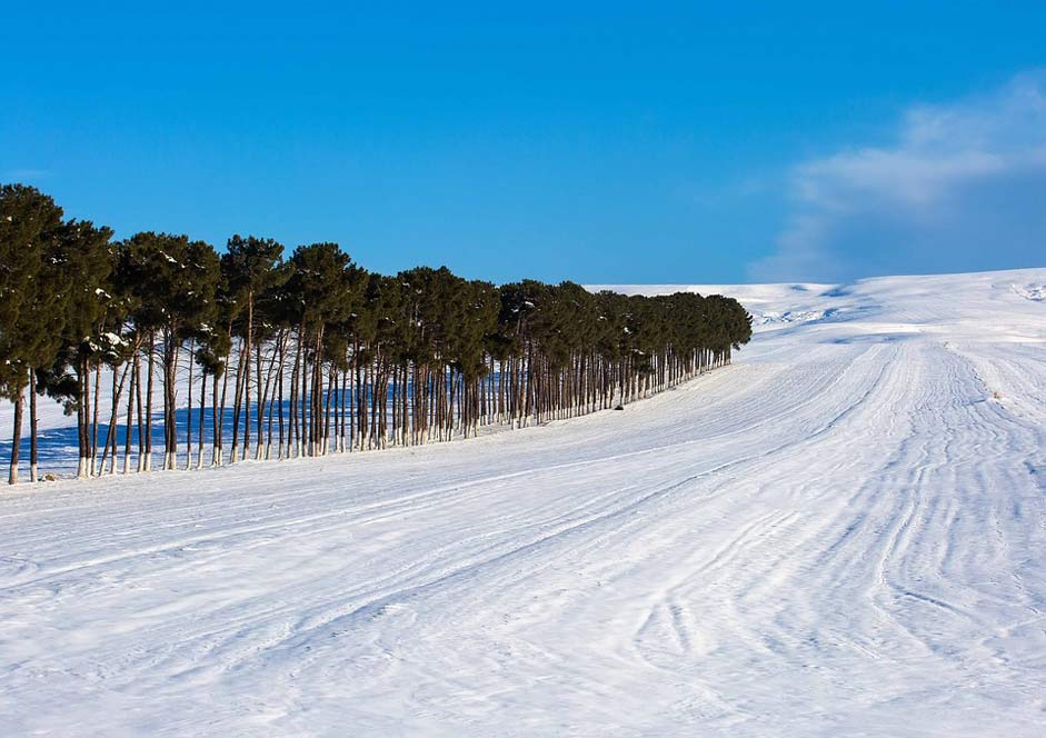 Road Winter Snow Azerbaijan